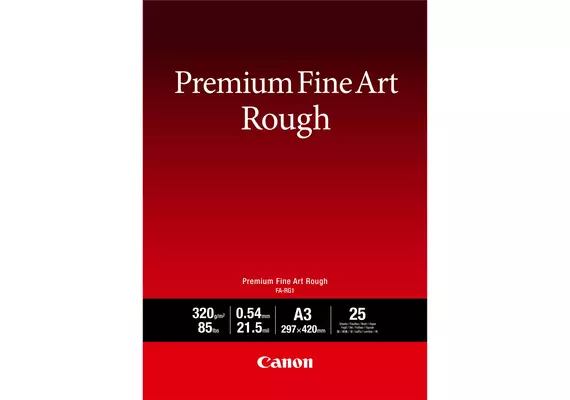 CANON Papel para Impressora Jato de Tinta Premium Fine Art FA-RG1 A3 - 25 folhas