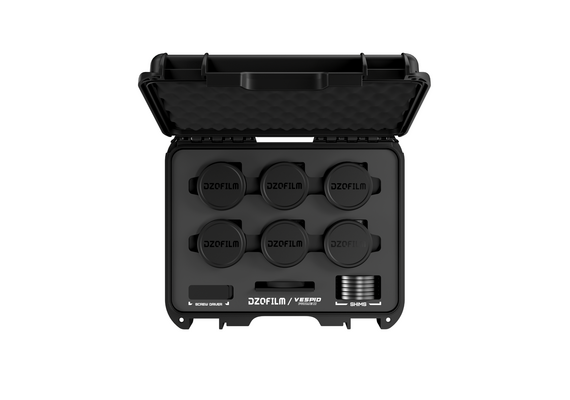 DZO FILM Kit Vespid Prime2 18mm, 24mm, 35mm, 50mm, 85mm, 105mm T1.9 PL-Mount