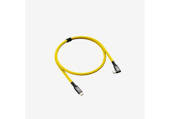 COBRA UNION Cabo USB-C 90º 40G 8K 60Hz 50cm - Yellow