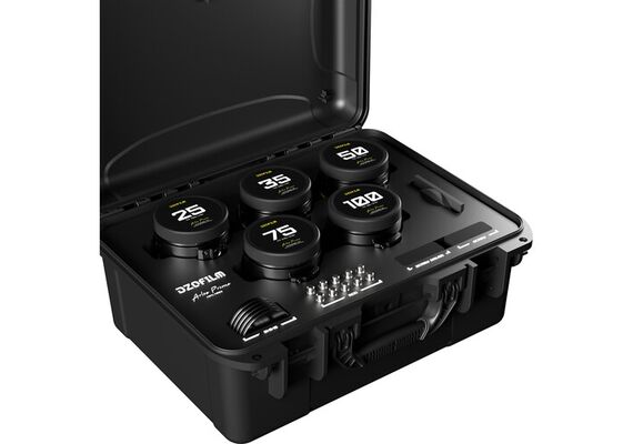 DZO FILM Kit Arles Prime 25mm, 35mm, 50mm, 75mm, 100mm T1.4 PL-Mount