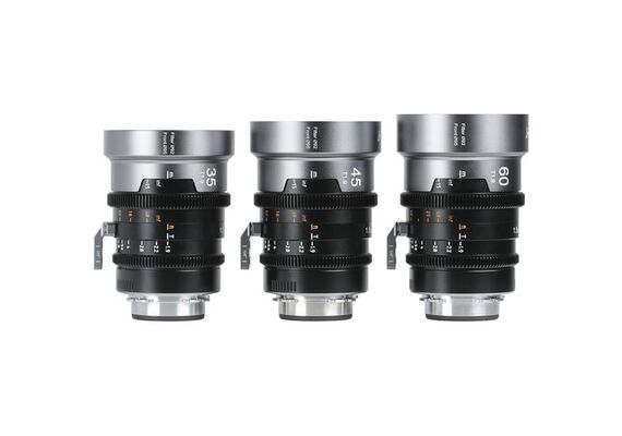 SIRUI Kit IronStar 35mm, 45mm, 60mm T1.9 Anamórficas 1.5x PL-Mount / Canon EF - Blue Flare