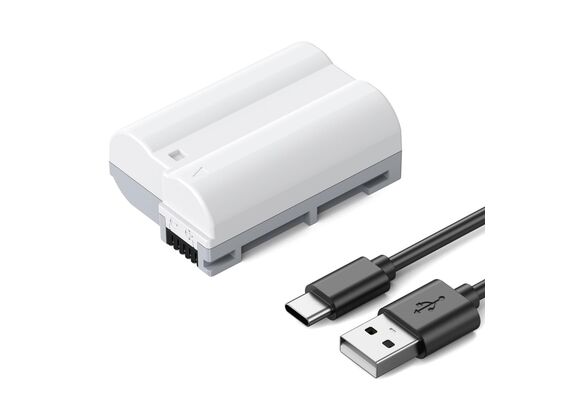 K&F CONCEPT Bateria com Carregamento USB-C EN-EL15C 2600mAh