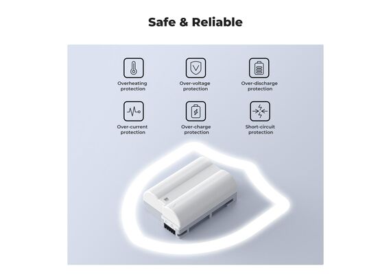 K&F CONCEPT Bateria com Carregamento USB-C EN-EL15C 2600mAh