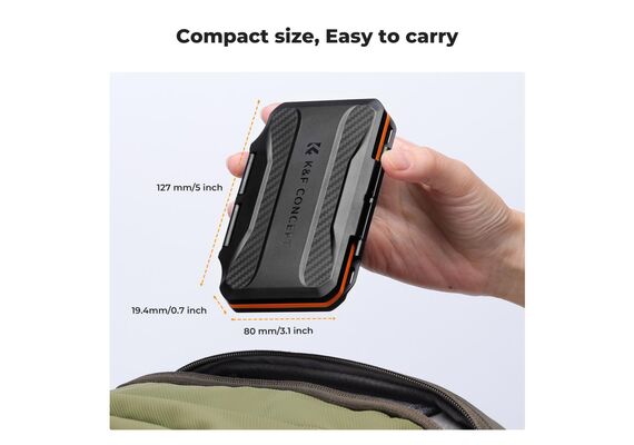 K&F CONCEPT Estojo para Cartões XQD ou CFExpress Tipo-B