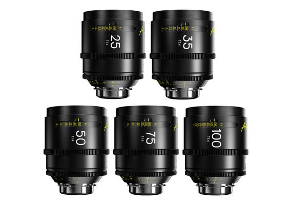 DZO FILM Kit Arles Prime 25mm, 35mm, 50mm, 75mm, 100mm T1.4 PL-Mount