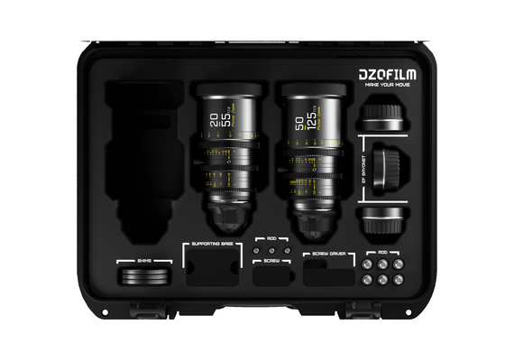 DZO FILM Kit Pictor 20-55mm + 50-125mm T2.8 PL-Mount / Canon EF