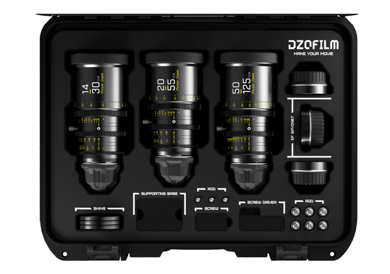 DZO FILM Kit Pictor 14-30mm + 20-55mm + 50-125mm T2.8 PL-Mount / Canon EF