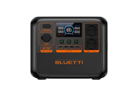 BLUETTI Powerstation Portátil AC70P 1000W 864Wh