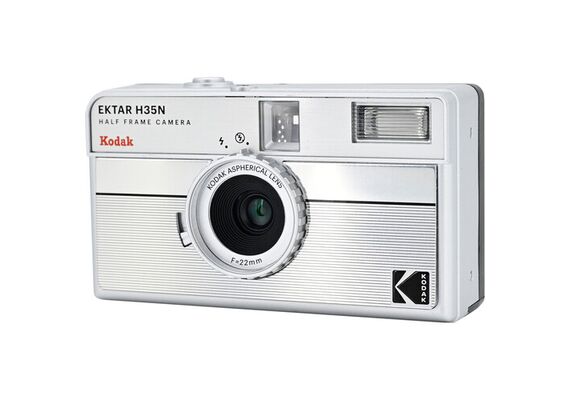 KODAK Câmera Fotográfica Analógica Half-Frame Reutilizável Ektar H35N - Cinza