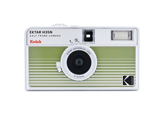 KODAK Câmera Fotográfica Analógica Half-Frame Reutilizável Ektar H35N - Verde