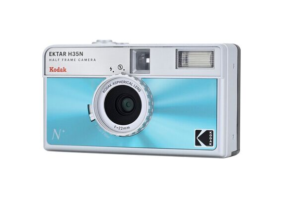 Câmera Fotográfica Analógica Half-Frame Reutilizável Ektar H35N - Azul