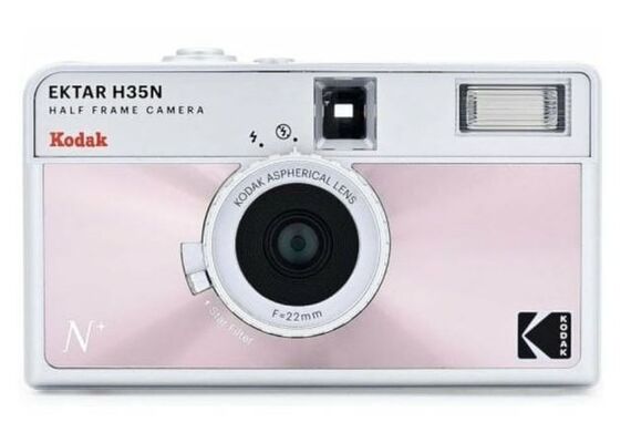 Câmera Fotográfica Analógica Half-Frame Reutilizável Ektar H35N - Rosa