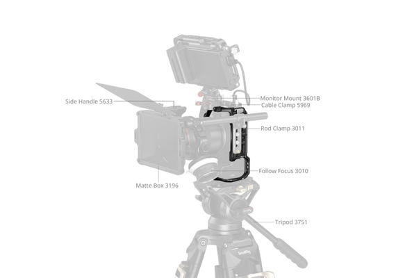 SMALLRIG 5954 HawkLock Quick Release Cage para Canon EOS R6 Mark III / R6 Mark II