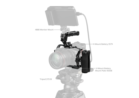 SMALLRIG 5956 HawkLock Quick Release Kit Básico Cage para Canon EOS R6 Mark III / R6 Mark II - Advanced Edition