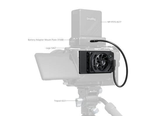 SMALLRIG 5874 Ventoinha de Arrefecimento para Nikon ZR