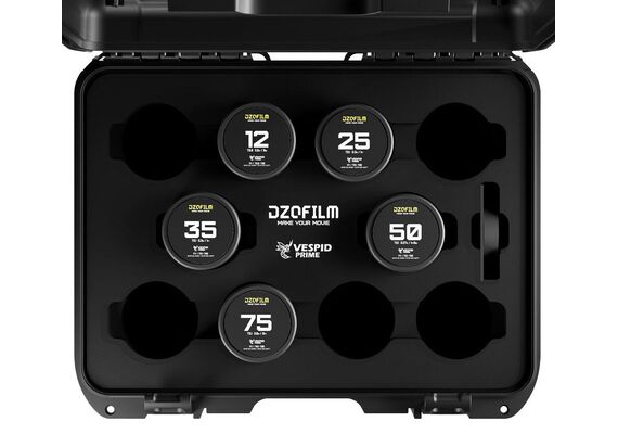 DZO FILM Kit 5 Objetivas Vespid Prime T2.8 PL-Mount / Canon EF