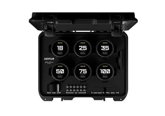 DZO FILM Kit Arles Prime 18mm, 25mm, 35mm, 50mm, 75mm, 100mm PL mount