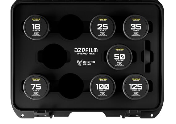 DZO FILM Kit 7 Objetivas Vespid Prime T2.8 PL-Mount / Canon EF