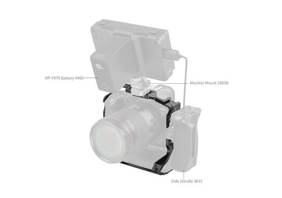 SMALLRIG 5623 Cage para Canon EOS R5 Mark II com punho de bateria BG-R20