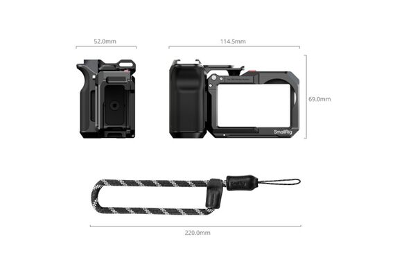 SMALLRIG 5602 Kit de Cage para DJI Osmo Action 5 Pro / 4 / 3