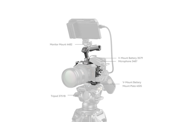 SMALLRIG 4538 Kit de Cage + Punho Superior HawkLock para Sony Alpha 7R V / Alpha 7 IV / Alpha 7S III