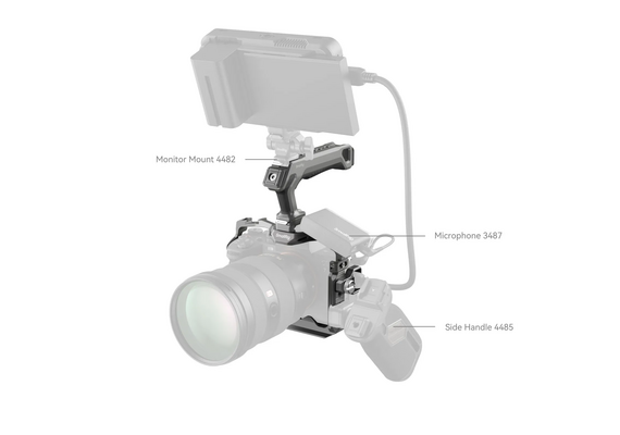 SMALLRIG 4538 Kit de Cage + Punho Superior HawkLock para Sony Alpha 7R V / Alpha 7 IV / Alpha 7S III