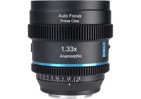 SIRUI 20mm T1.8 Anamórfica 1.33x L-Mount - Blue Flare