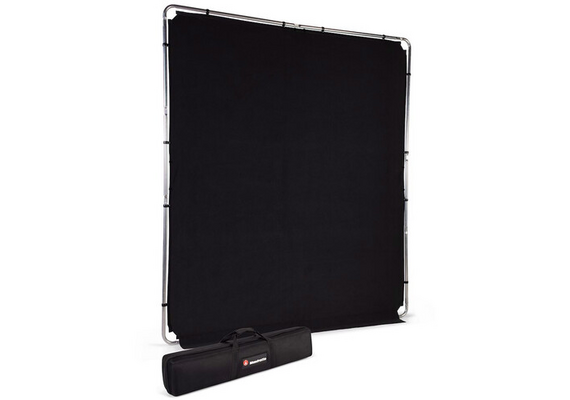 MANFROTTO EzyFrame Fundo de Tecido Com Suporte Smoke Preto 2 x 2.3 m