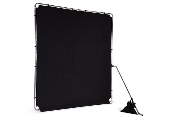 MANFROTTO EzyFrame Fundo de Tecido Com Suporte Smoke Preto 2 x 2.3 m