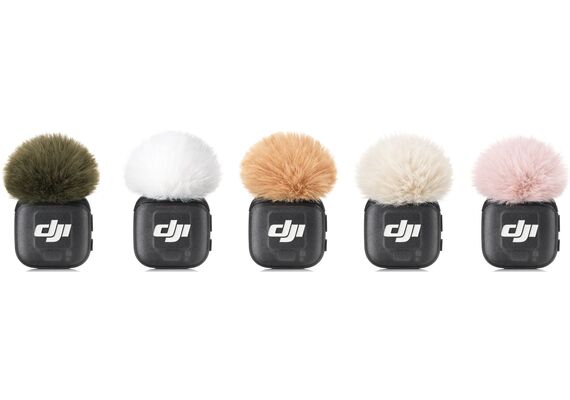 DJI Abafador de Vento Multicores para DJI MIC 3 - Kit de 5