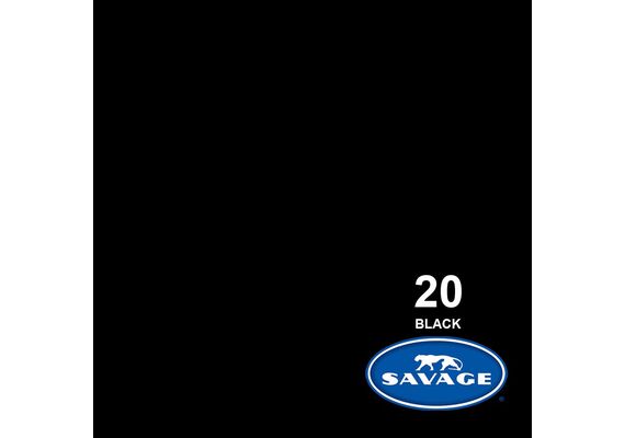 SAVAGE Fundo de Papel Black #20 - 2.72x11m