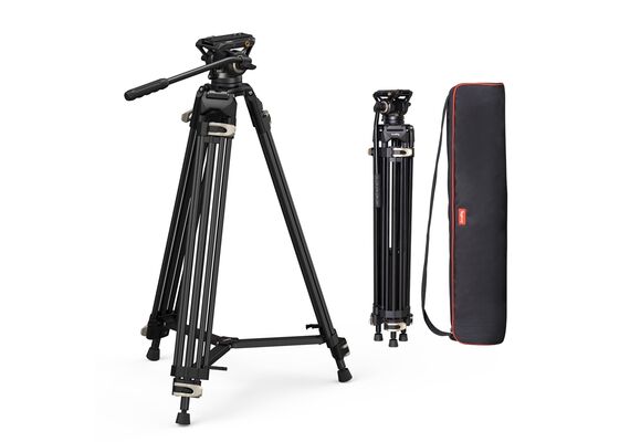 SMALLRIG 3751B Tripé de Vídeo AD-01 com Cabeça Fluída