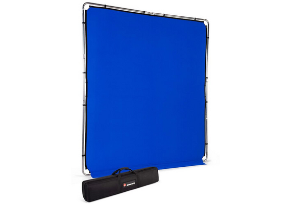 MANFROTTO EzyFrame Fundo de Tecido Com Suporte Smoke Azul 2 x 2.3 m