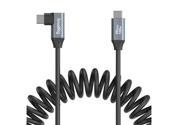 SMALLRIG 4792 Cabo Espiral USB-C Macho / USB-C Macho 35cm