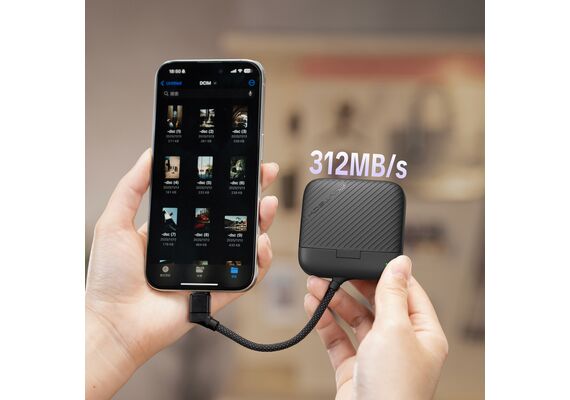 PGYTECH Estojo para Leitor de Cartões SD / MicroSD CreateMate - Preto