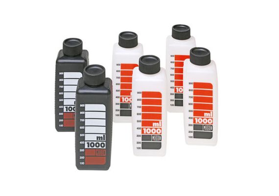 JOBO Frascos Graduados 1L (4x branco e 2x preto)