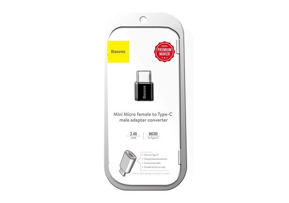 BASEUS CAMOTG-01 Adaptador USB-C Macho / Micro USB Fêmea