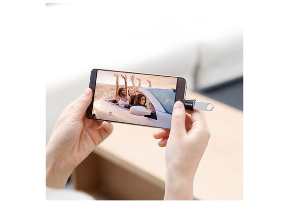 BASEUS CAMOTG-01 Adaptador USB-C Macho / Micro USB FêmeaBASEUS CAMOTG-01 Adaptador USB-C Macho / Micro USB Fêmea