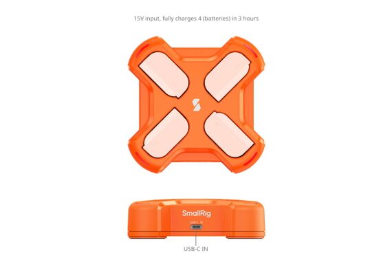 SMALLRIG 5748 Carregador para 4 baterias DMW-BLK22
