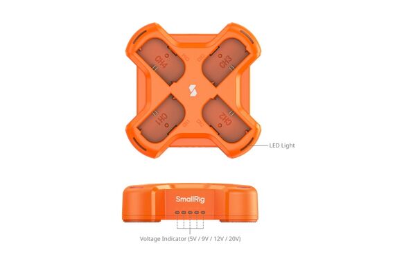 SMALLRIG 4838 Carregador para 4 baterias LP-E6NH