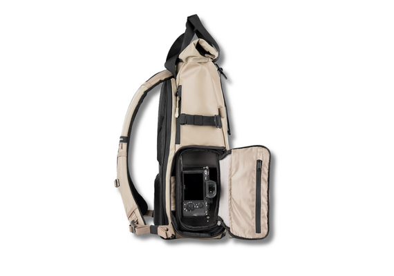 WANDRD Mochila de Viagem + Bolsa Organizadora PRVKE 31L - Yuma Tan