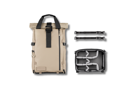 WANDRD Mochila de Viagem + Bolsa Organizadora PRVKE 31L - Yuma Tan
