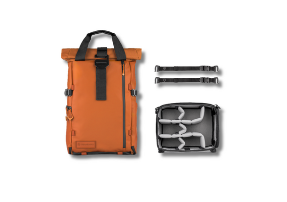 WANDRD Mochila de Viagem + Bolsa Organizadora PRVKE 31L - Laranja Sedona