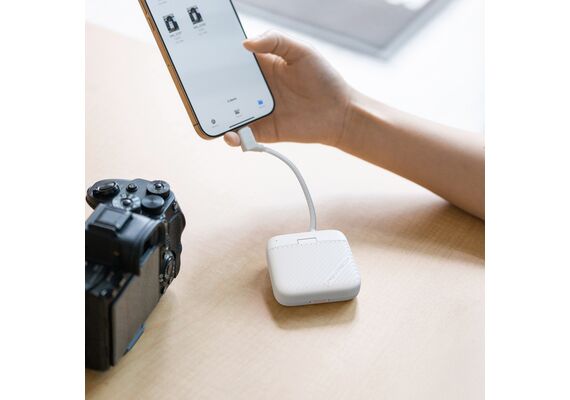 PGYTECH Estojo/Leitor de Cartões SD / MicroSD CreateMate - Branco