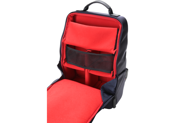 ARTISAN&ARTIST Mochila de Couro RR4-06C - Azul Marinho