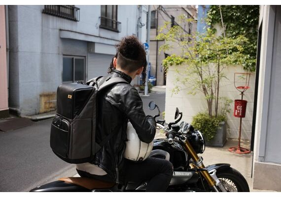 ARTISAN&ARTIST Mochila de Couro ACAM-BS0001 - Preto