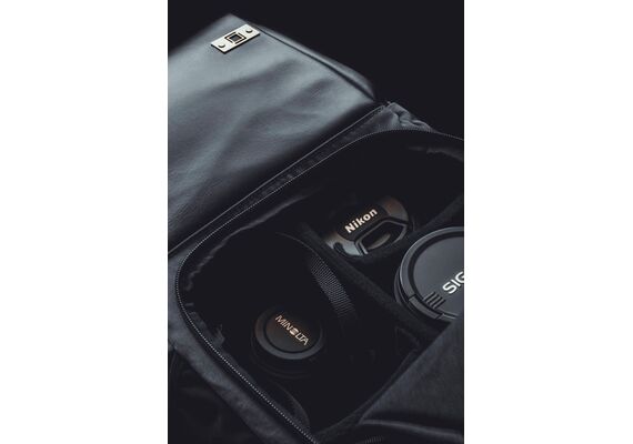 ARTISAN&ARTIST Mochila de Couro ACAM-BS0001 - Preto
