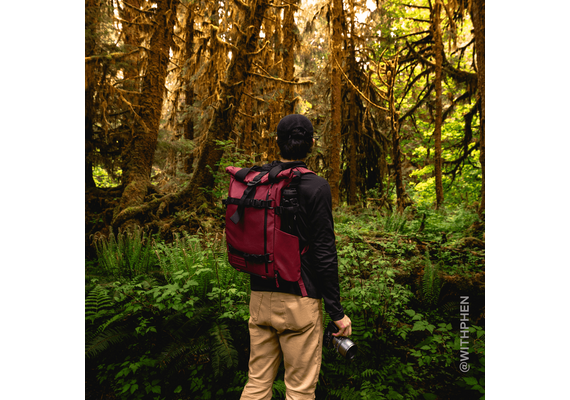 WANDRD Mochila de Viagem + Bolsa Organizadora PRVKE 21L - Rhone Burgundy
