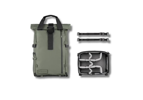 WANDRD Mochila de Viagem + Bolsa Organizadora PRVKE 31L - Wasatch Verde