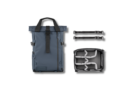 WANDRD Mochila de Viagem + Bolsa Organizadora PRVKE 21L - Azul Egeu